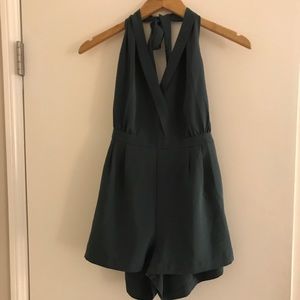 CLOSING! Green Romper Sparkle and Fade M